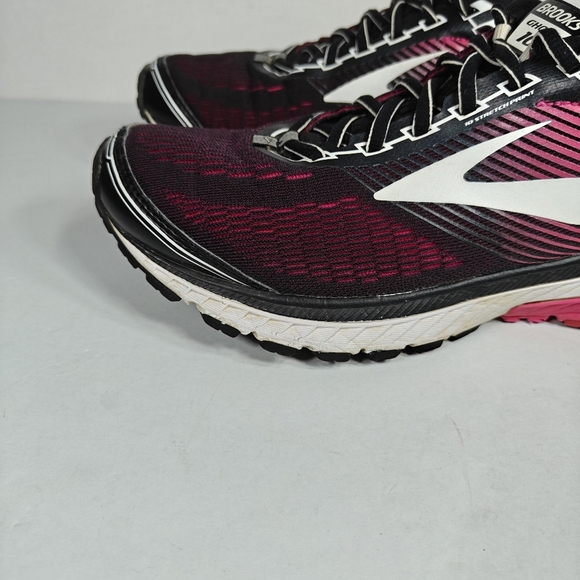 Brooks Ghost 10 Pink Peacock Running Athletic Sneakers Women Shoes Size 10.5 Med - Picture 3 of 9